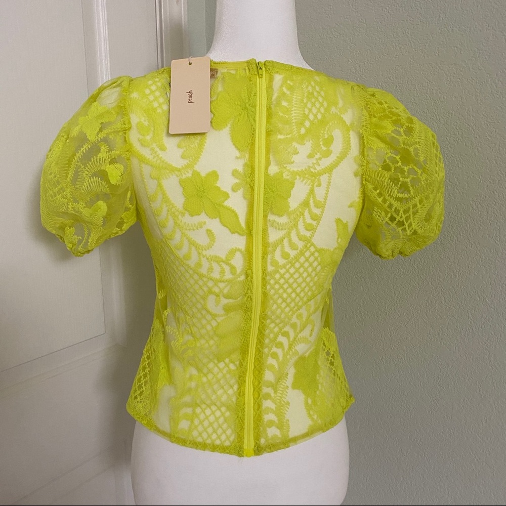 Neon Lace Top